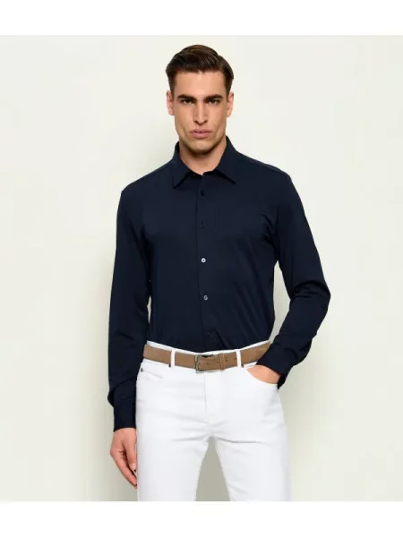 BOSS BLACK Cămașă | stretch negru