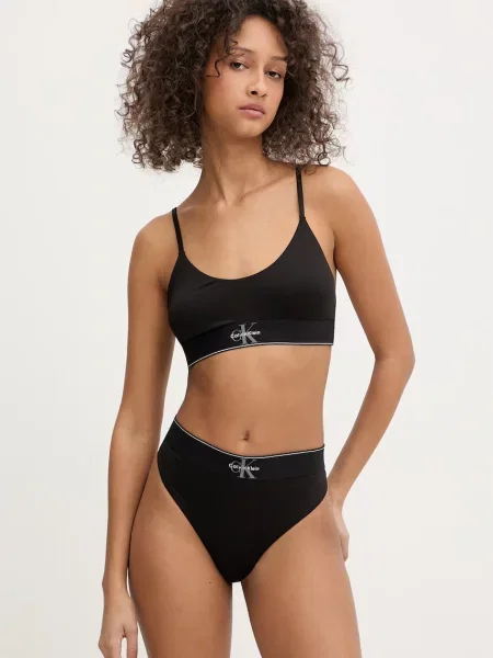 Calvin Klein Underwear tangá dámske čierna