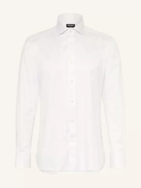 Zegna Koszula Regular Fit lila biała