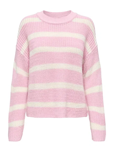 JDY Pulover JDYJUSTY crem roz