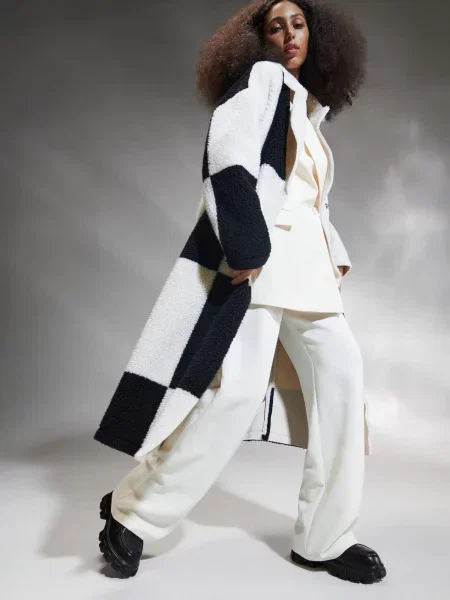 Штани high waist loose нюдовий