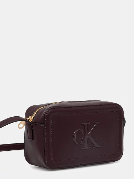 Geantă Calvin Klein Bold Ck Camera Bag Vișiniu violet