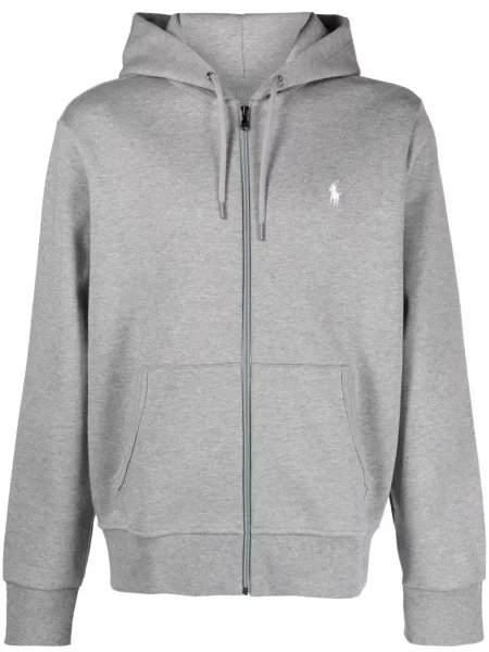 Majica s kapuljačom Polo Ralph Lauren s printom crna