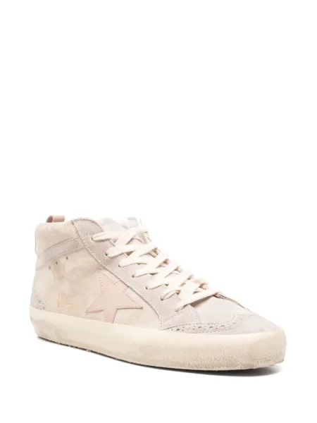 Велурени маратонки Golden Goose Mid Star златисто