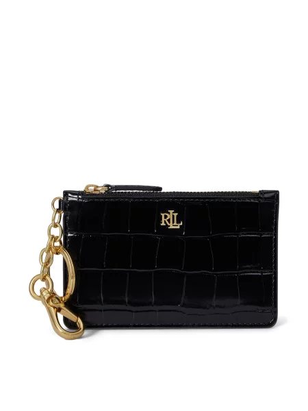 LAUREN RALPH LAUREN Πορτοφόλι για κέρματα μαύρο
