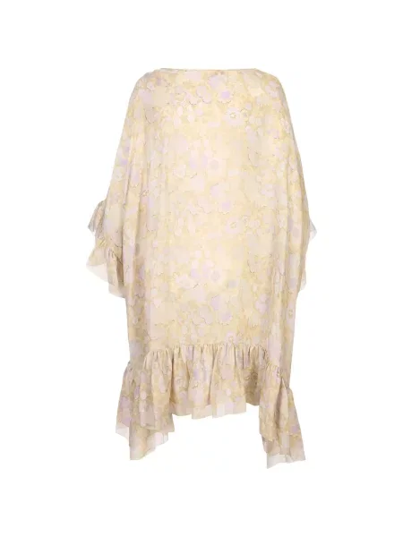 Rochie Chloé cu model floral cu imagine asimetrică