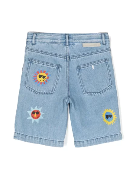 Szorty jeansowe dziecięce Stella Mccartney niebieskie