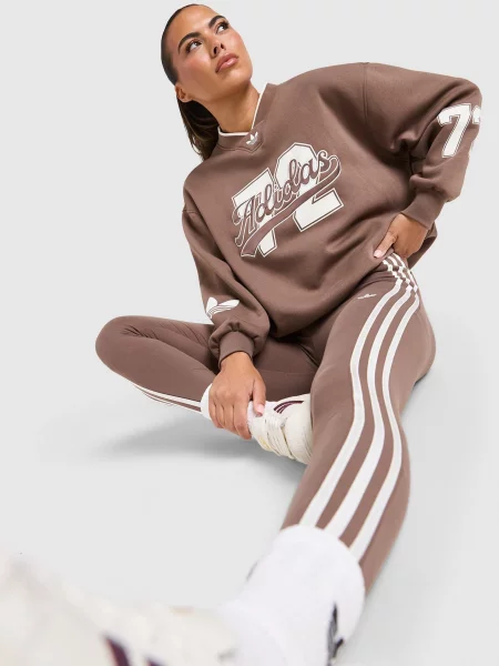 Adidas Bluza Baseball Crew brązowa