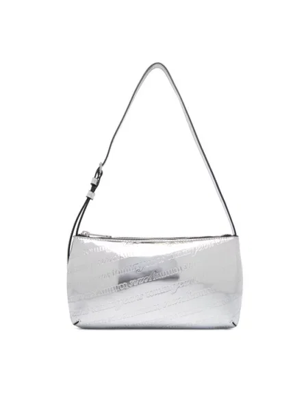 Tommy Jeans Torbica Tjw Must Metallic Shoulder Bag Srebrna crna