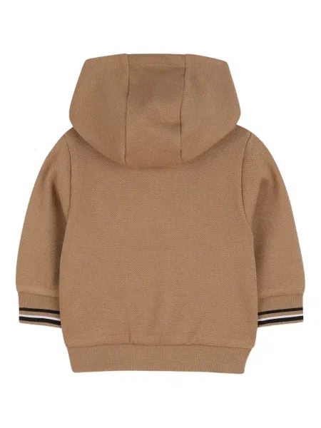 Dětska mikina s kapucí Bosswear hnědá