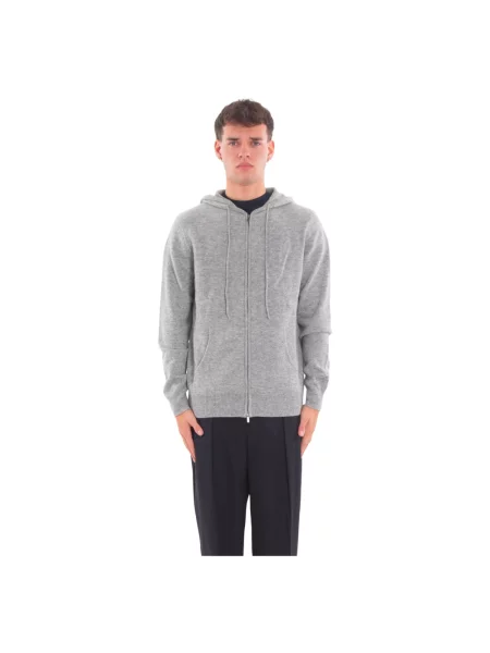 Bluza z kapturem Mc2 Saint Barth wełniana szara