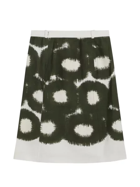 Fustă Prada din canvas verde