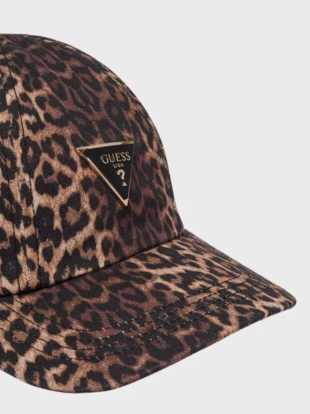 Кепка Guess з принтом коричнева