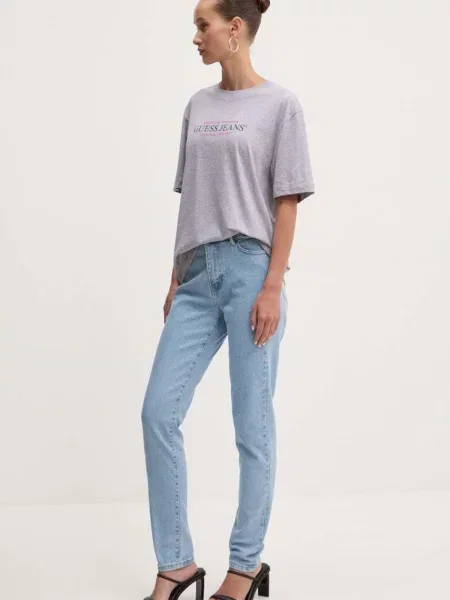 Футболка Guess Jeans сірий