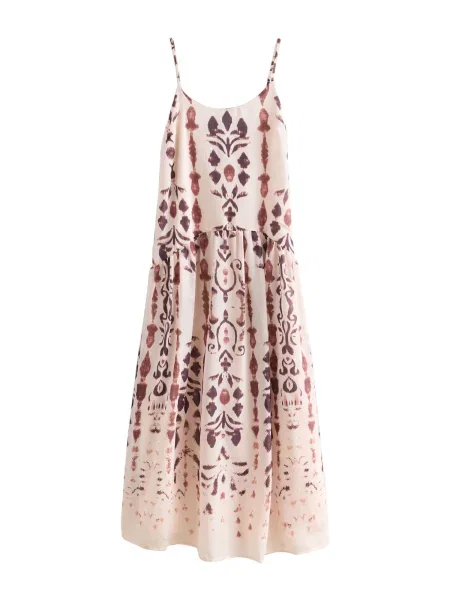 Next Rochie de vară maro ruginiu / mov vânătă roz