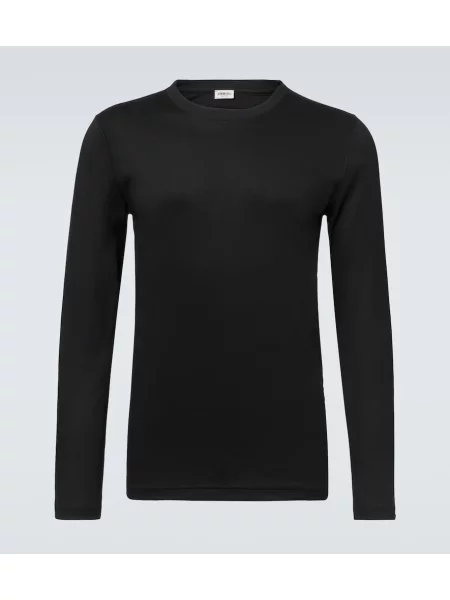 Tricou Zimmerli din jerseu negru