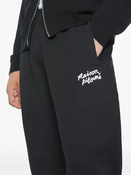Pantaloni Maison Kitsune negru