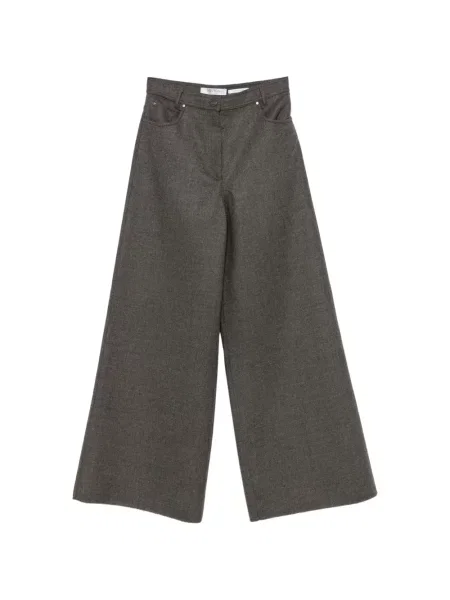 Pantaloni Max Mara de lână gri