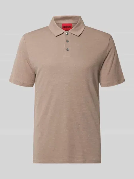 Hugo Koszulka Polo Z Dżerseju Dulinen Slim Fit Z Lnem braun