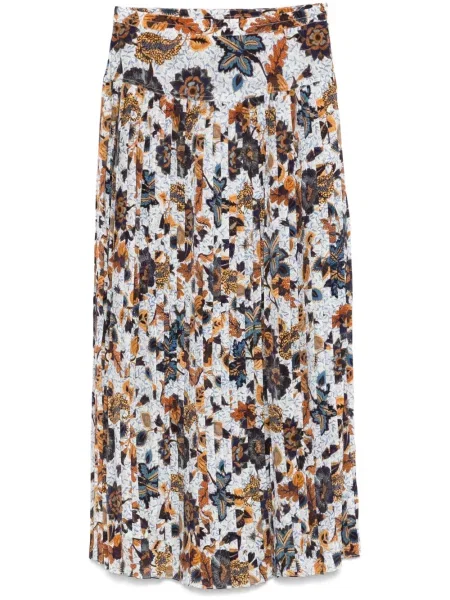 Fustă midi Ulla Johnson până la genunchi albastru