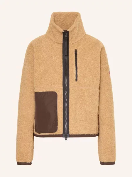 Canada Goose Bunda Z Medvídčí Kůže Simcoe / tmavě hnědá béžová