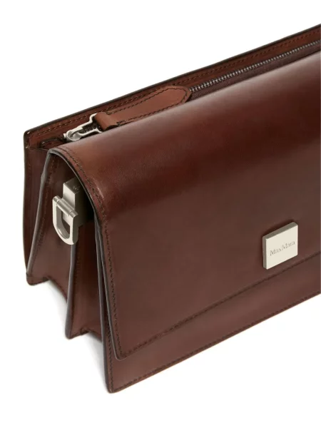 Geanta de piele Max Mara din piele maro
