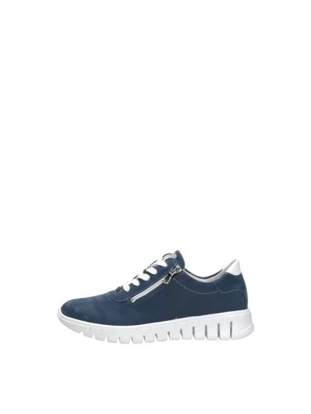 Sneakersy Waldläufer skórzane niebieskie