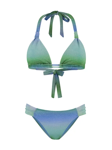 Shiwi Costum de baie două piese Bibi / turcoaz / verde albastru