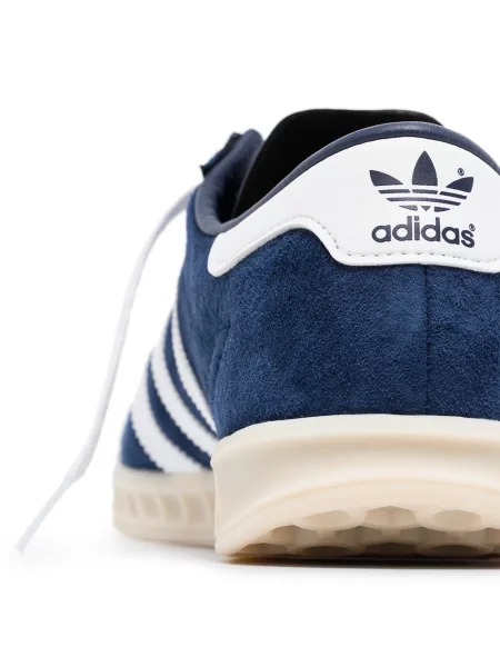 Sneakerși Adidas Hamburg cu șireturi din dantelă albastru