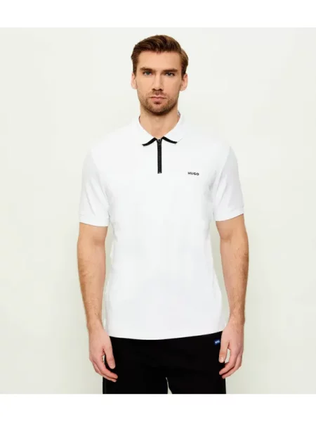Tricou polo Hugo alb