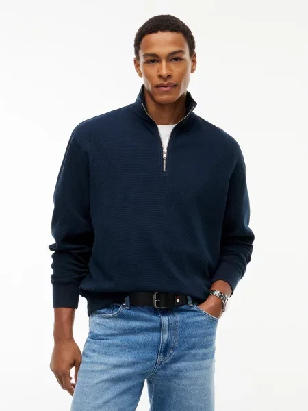 Tommy Jeans Mikina námornícka modrá