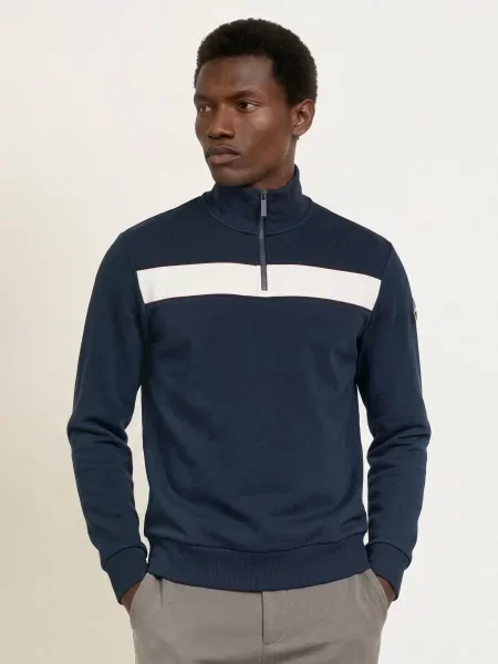 Colmar Bluza Dresowa Typu Troyer blau biała
