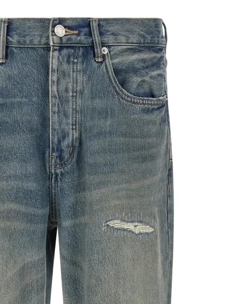 Džíny Purple Brand s oděrkami modré
