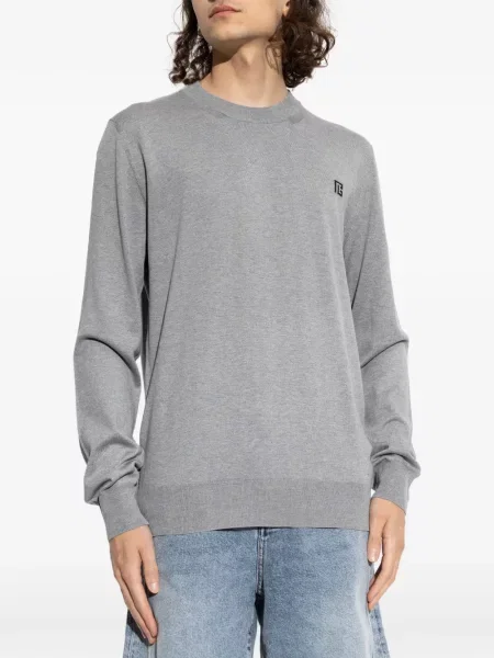 Pulover Balmain cu autograf gri
