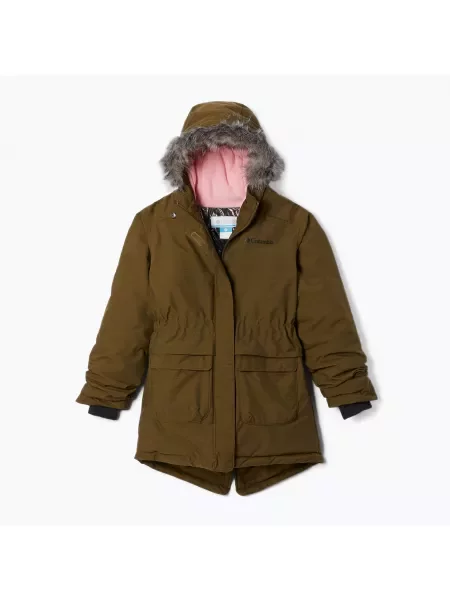 Kurtka zimowa dziecięca Columbia Nordic Strider new olive heather zielona