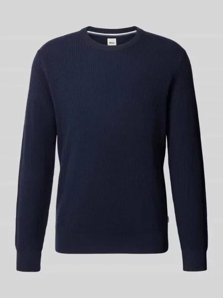 Sweter z mieszanki wełny i kaszmiru model Rick' Brax granatowy