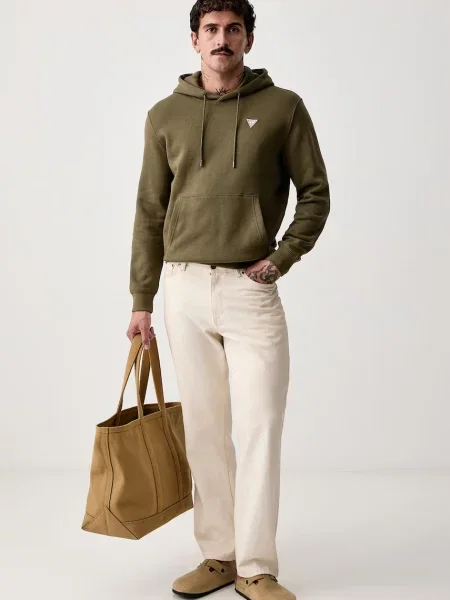 Guess Jeans Hanorac Kaki verde