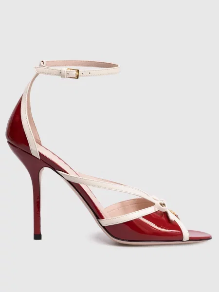 Шкіряні лаковані босоніжки Bepointy Valentino червоні