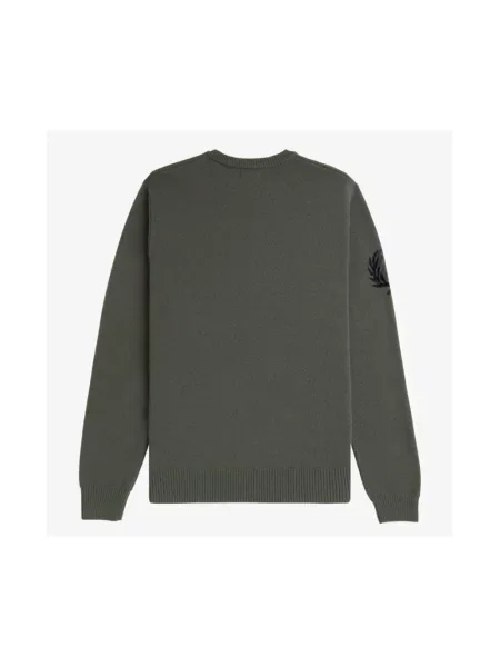 Dzianinowy sweter Fred Perry zielony