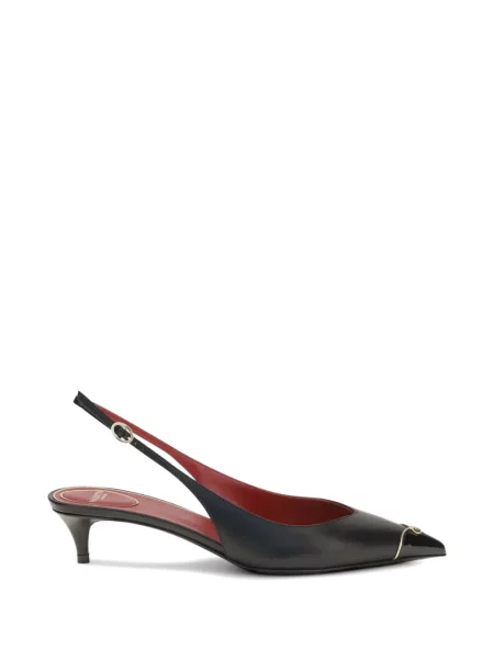Pantofi cu toc Valentino Garavani slingback negru