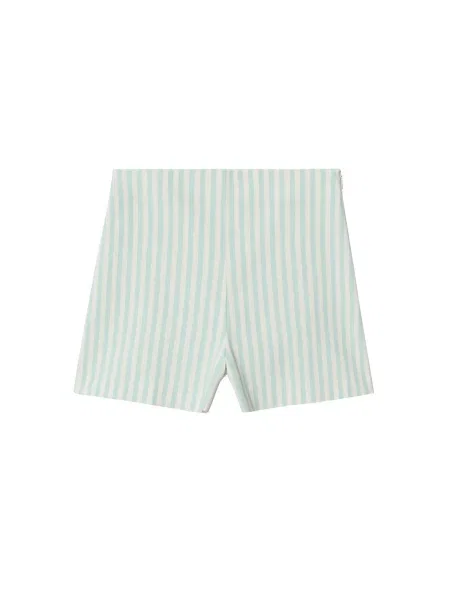 MANGO Pantaloni Sorbet verde pastel alb