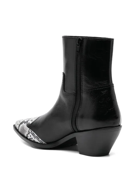 Botki Junya Watanabe skórzane czarne