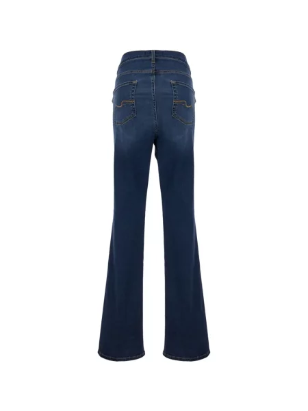 Blugi 7 For All Mankind cu broderie albastru