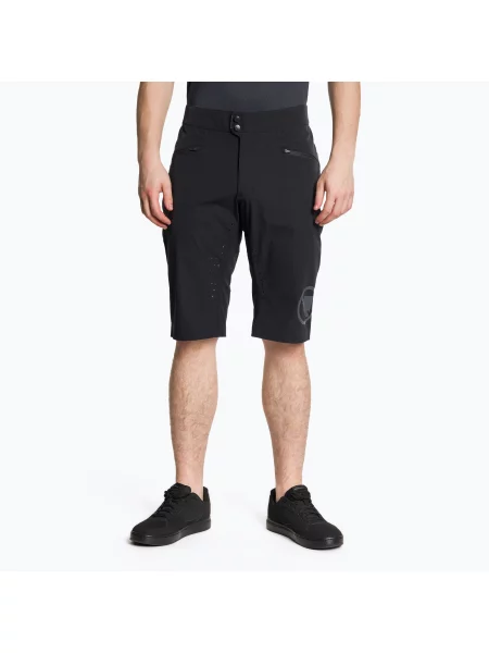 Мъжки къси панталони за колоездене Endura Singletrack Lite Short Std black черно