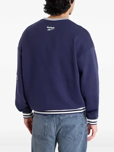 Hanorac Reebok cu decolteu rotund albastru