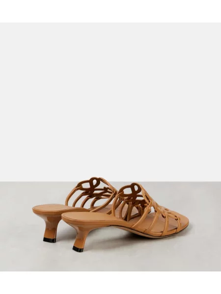 Papuci tip mules Loewe din piele maro