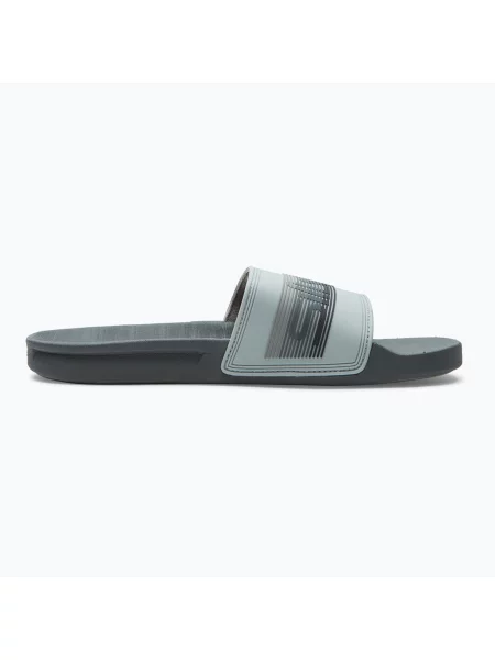 Klapki basenowe Quiksilver Rivi Wordmark Slide szare