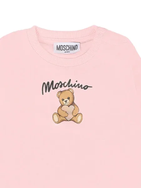 Bluza dziecięca Moschino różowa
