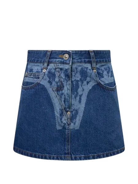 Fustă din denim Pushbutton albastru