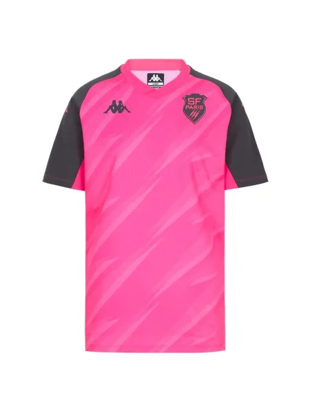 Kappa Bemi Stade Français Paryż T-shirt Różowy szara